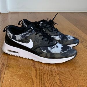 Nike Air Max Thea Black Pattern Sz 8